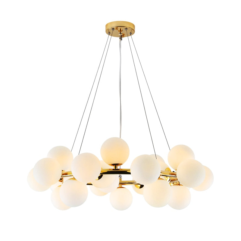 Elena - Modern Glass Globe Chandelier