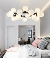 Elena - Modern Glass Globe Chandelier