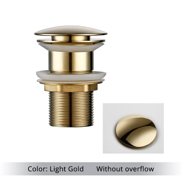 Polished Brass Bathroom Sink Drains