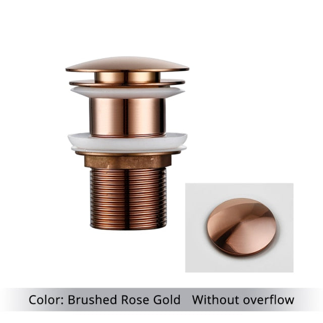 Polished Brass Bathroom Sink Drains