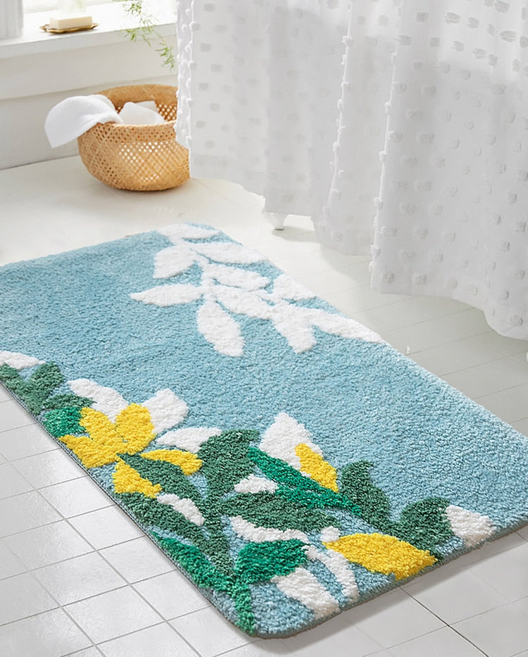 Floral Bath Mat