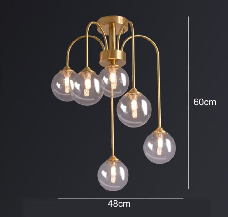 Henley - Modern Glass Globe Chandelier