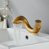 Drew - Modern Curved Bathroom Faucet