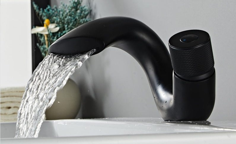 Drew - Modern Curved Bathroom Faucet