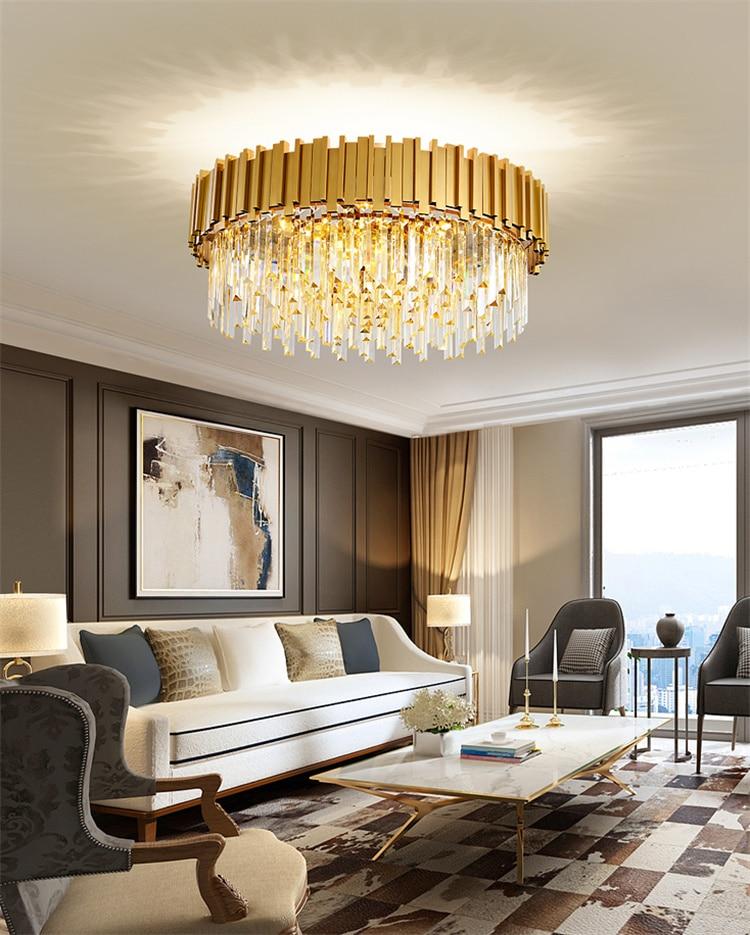 Faulkner - Modern Glass Crystal Chandelier