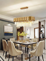 Faulkner - Modern Glass Crystal Chandelier