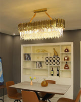 Faulkner - Modern Glass Crystal Chandelier