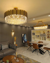 Faulkner - Modern Glass Crystal Chandelier