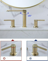 Modern Double Handle Bathroom Faucet