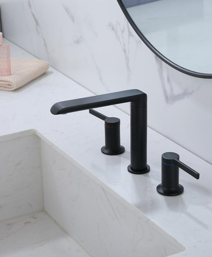 Modern Double Handle Bathroom Faucet