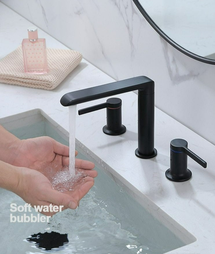 Modern Double Handle Bathroom Faucet