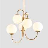 Frosted Glass Multi-Bulb Chandelier