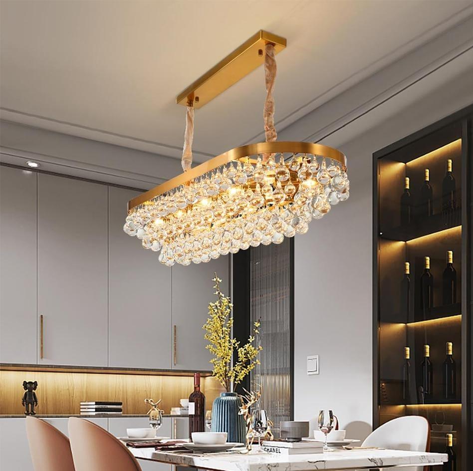 Glass Crystal Droplet Chandelier