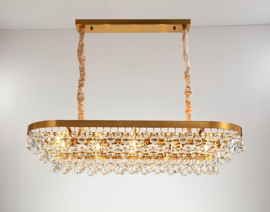 Glass Crystal Droplet Chandelier