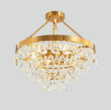 Modern Glass Crystal Droplet Chandelier