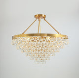 Modern Glass Crystal Droplet Chandelier