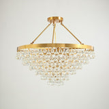 Modern Glass Crystal Droplet Chandelier