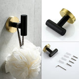 Black & Gold Bathroom Hardware Set