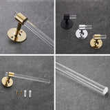 Modern Transparent Bathroom Hardware Set