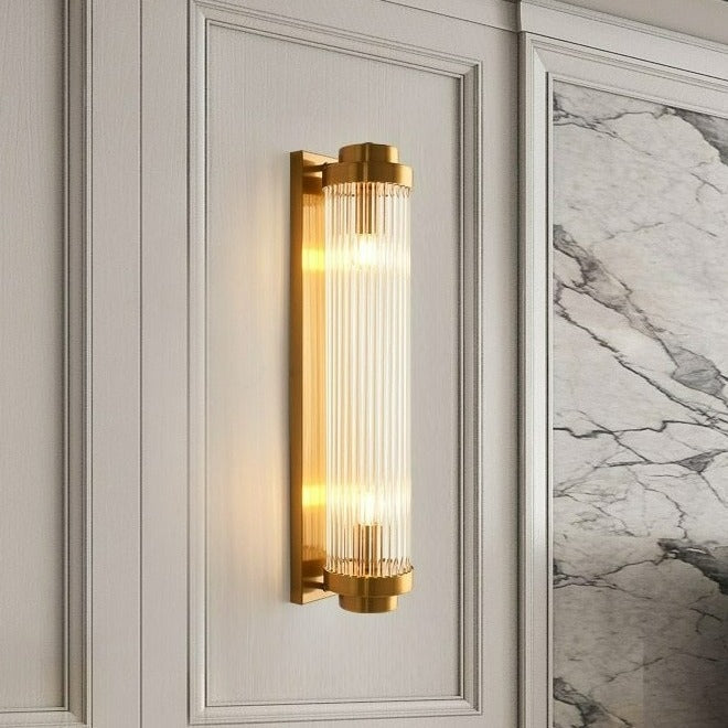 Modern Glass Column Wall Sconce