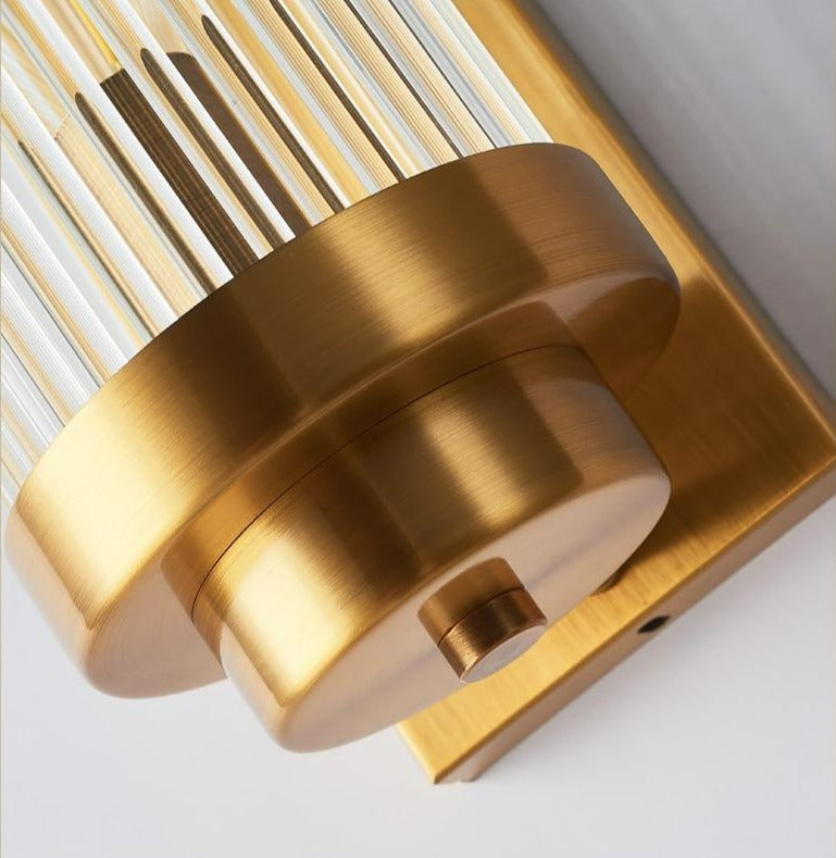 Modern Glass Column Wall Sconce