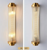 Modern Glass Column Wall Sconce