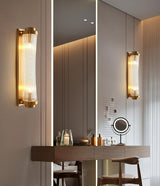 Modern Glass Column Wall Sconce