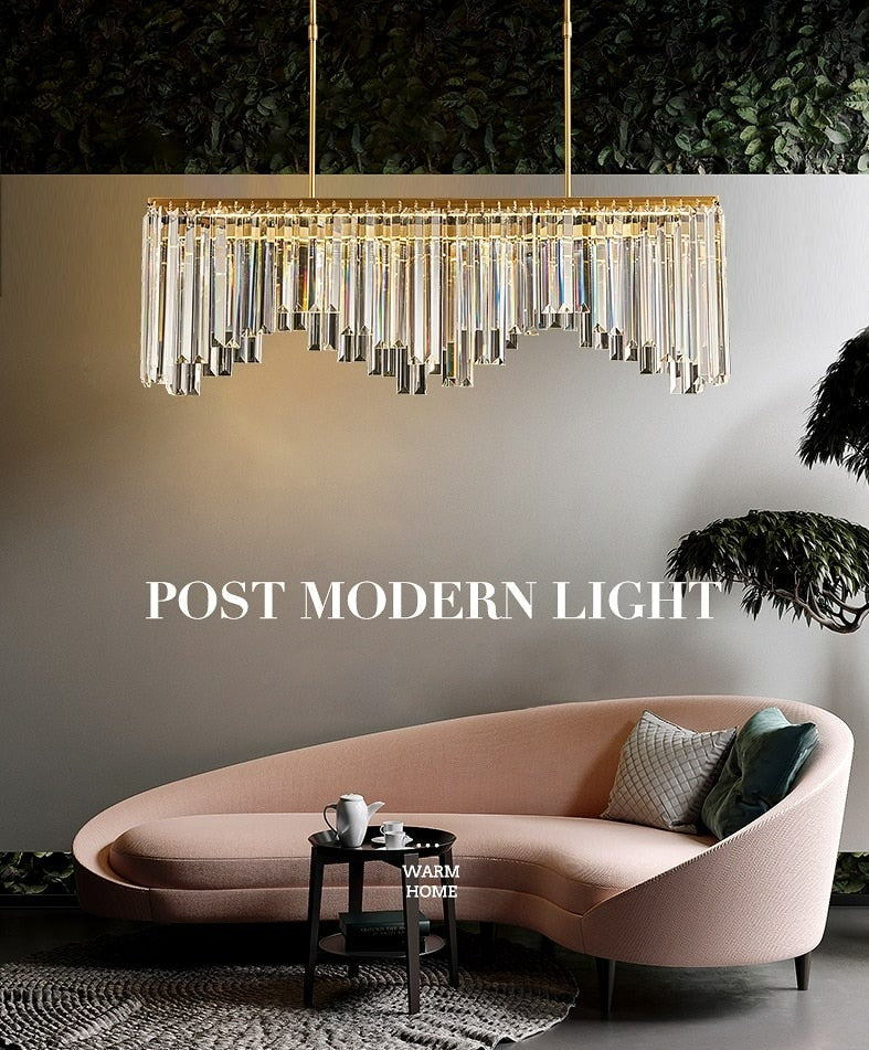 Priscilla - Modern Glass Crystal Chandelier