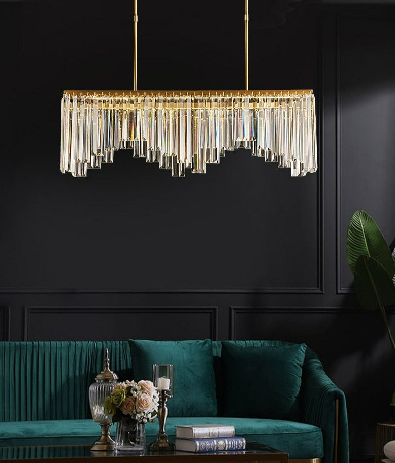 Priscilla - Modern Glass Crystal Chandelier