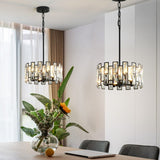 Deacon - Modern Glass Crystal Chandelier