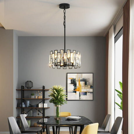 Deacon - Modern Glass Crystal Chandelier