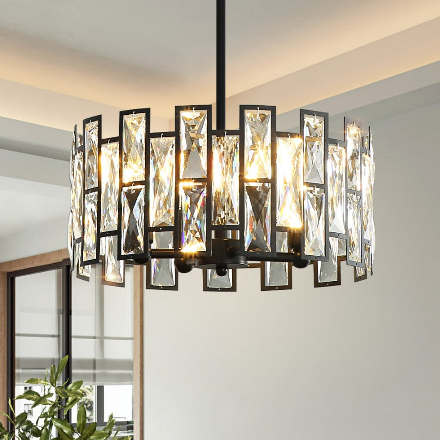 Deacon - Modern Glass Crystal Chandelier