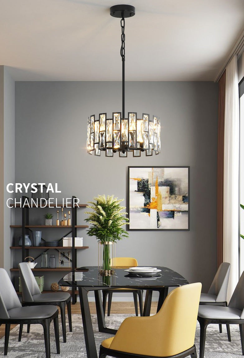 Deacon - Modern Glass Crystal Chandelier