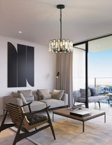 Deacon - Modern Glass Crystal Chandelier