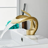 Zina - Modern Curved Bathroom Faucet