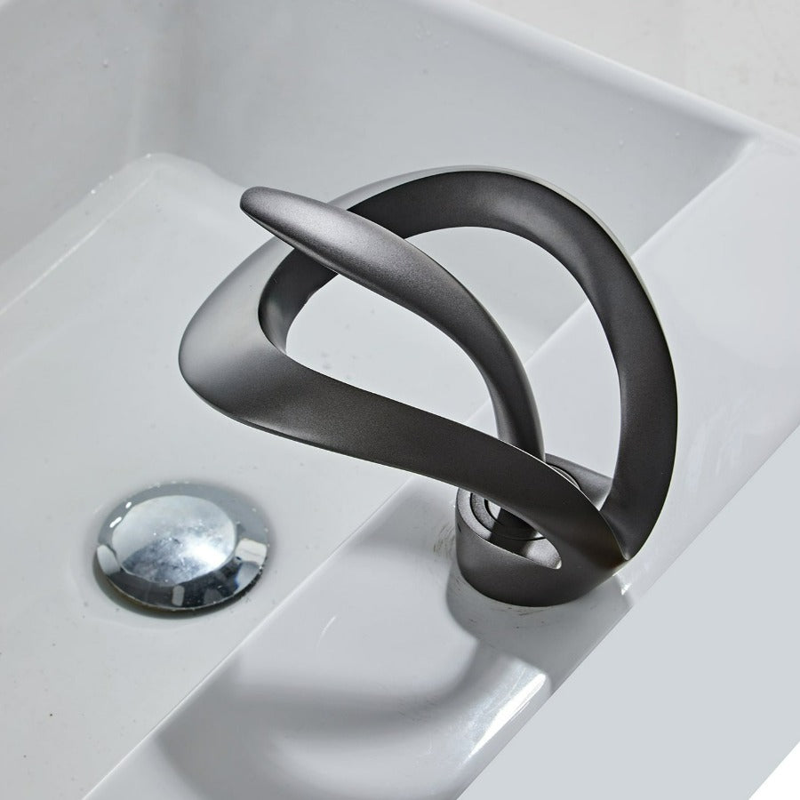 Zina - Modern Curved Bathroom Faucet