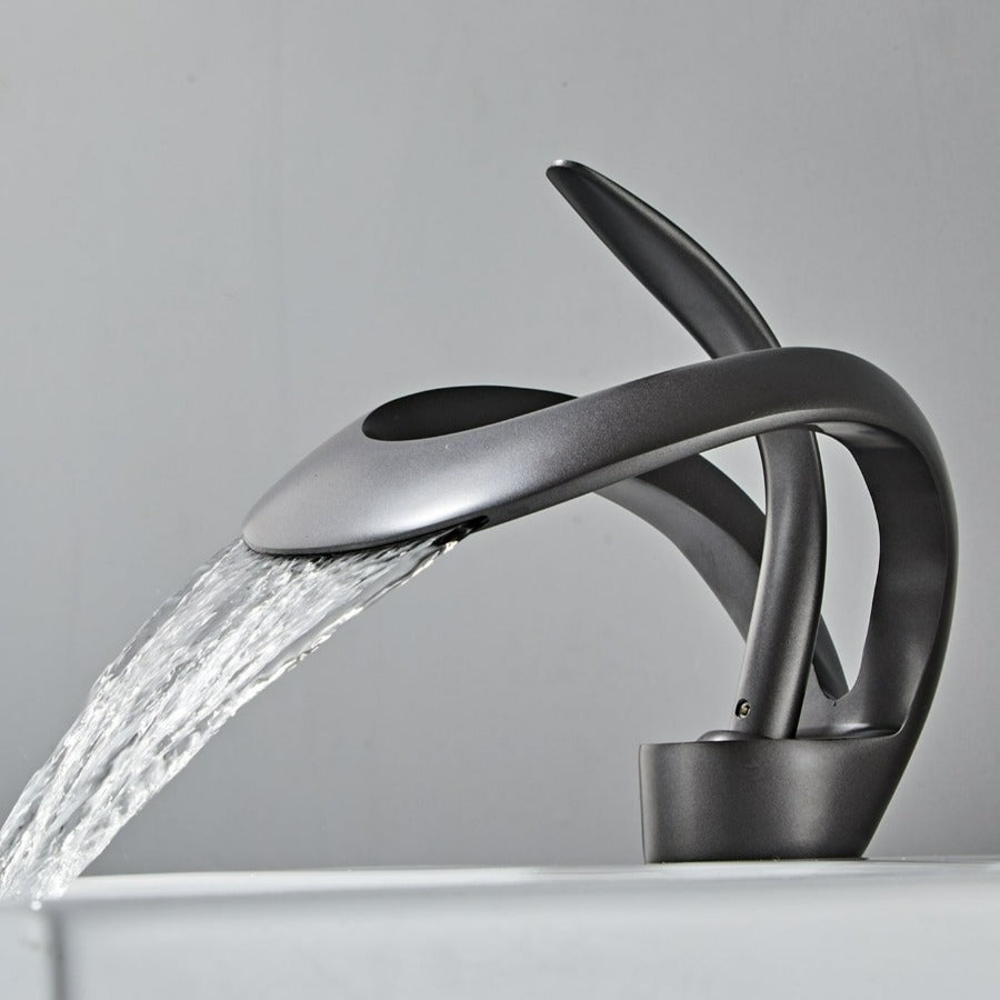 Zina - Modern Curved Bathroom Faucet