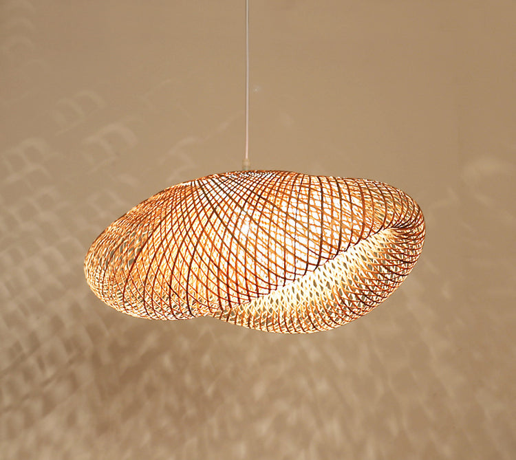 Modern Bamboo Woven Pendant Light