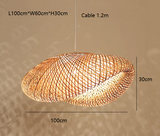 Modern Bamboo Woven Pendant Light