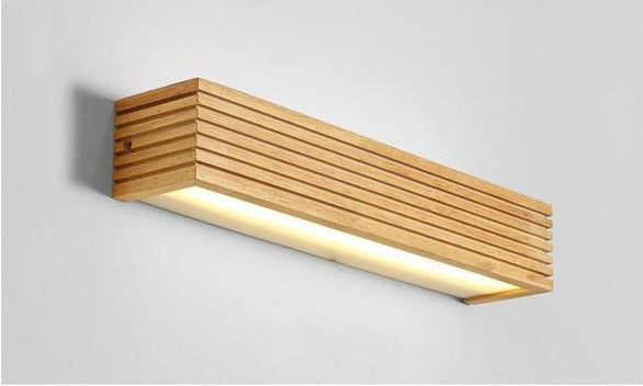 Emica - Modern Japanese Wooden Wall Lamp