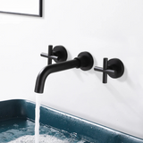 Retro Two-Handle Wall Mounted Faucet