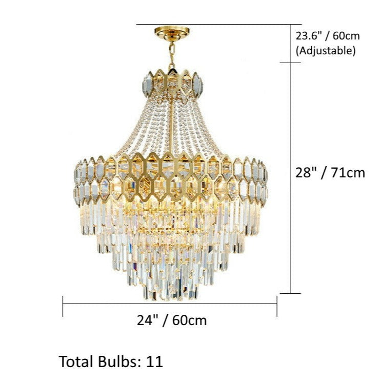 Caspian - Luxury Glass Crystal Chandelier