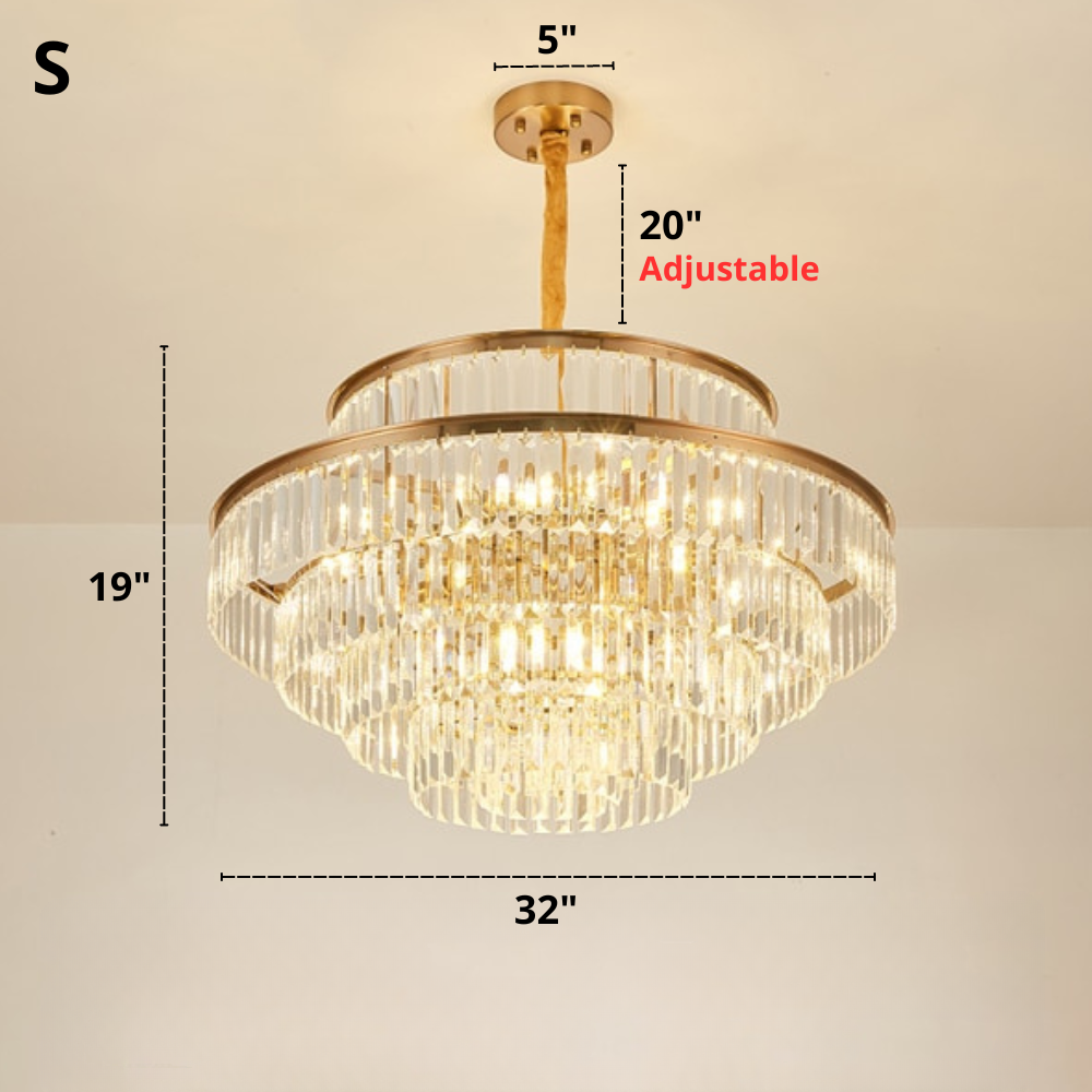 Modern Glass Crystal Chandelier