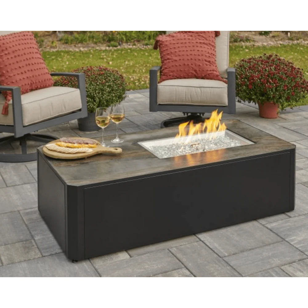 The Outdoor GreatRoom Company Kinney 55-Inch Linear Gas Fire Pit Table (KN-1224)