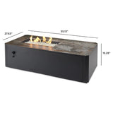 The Outdoor GreatRoom Company Kinney 55-Inch Linear Gas Fire Pit Table (KN-1224)