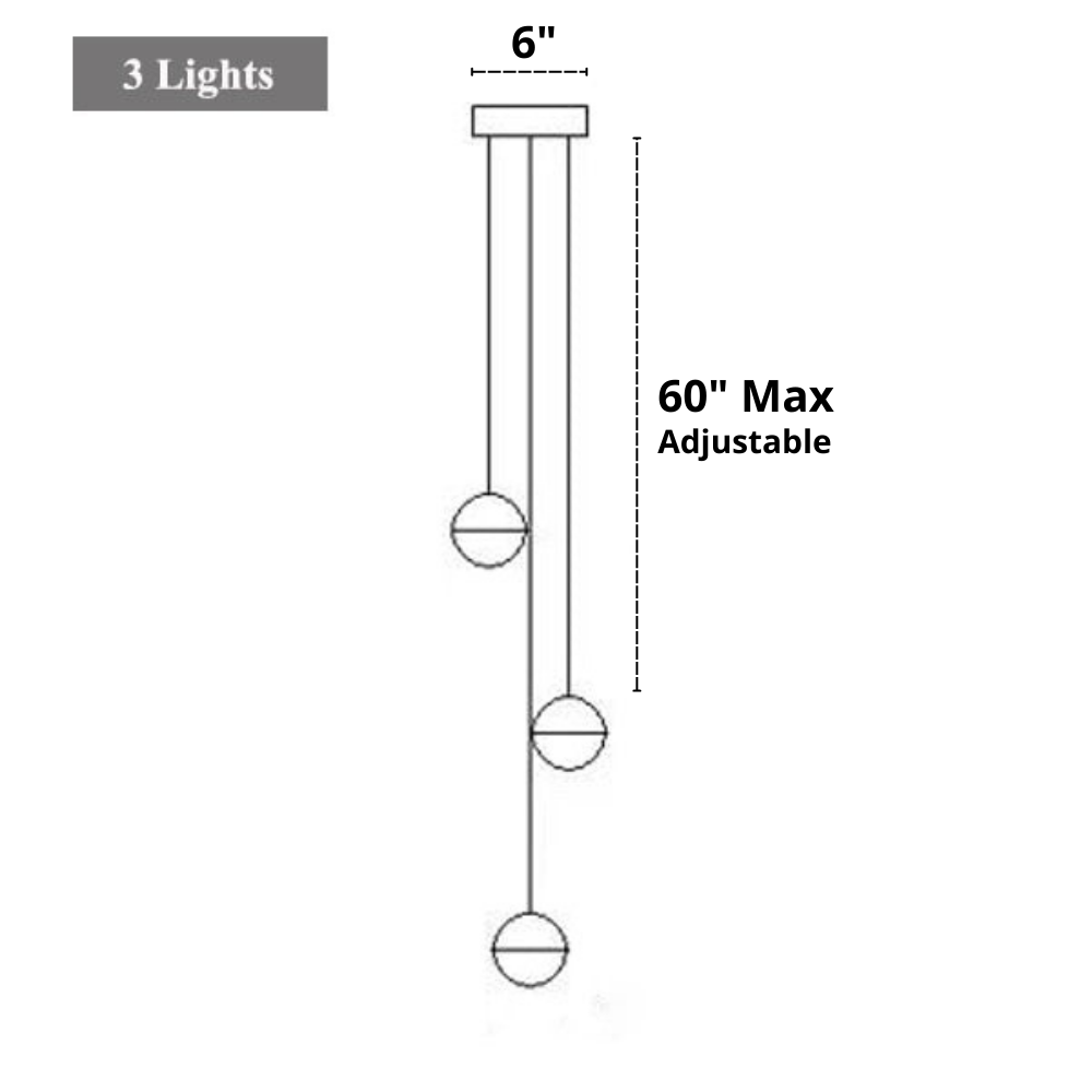 Terra - Modern Multi-Bulb Chandelier