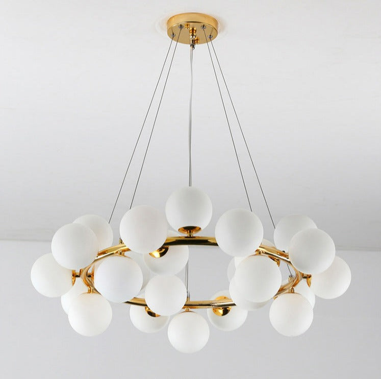 Elena - Modern Glass Globe Chandelier