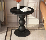 Gold/Black/White Round Coffee Table For Luxury Living Room