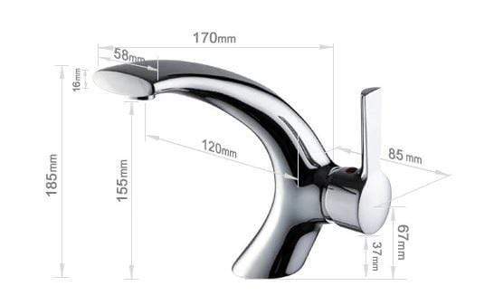 Vara - Modern Curved Bathroom Faucet