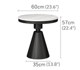 Gold/White/Black Round Small Modern Coffee Table For Living Room